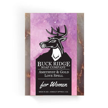 Load image into Gallery viewer, Amethyst and Gold Love Spell Handmade Soap