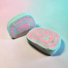 Load image into Gallery viewer, Bubble Swirls Solid Bubble Bath Bar Rainbow Sherbet