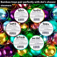 Load image into Gallery viewer, Bamboo Wood Tray for Soap, Shower Steamers & More: Round