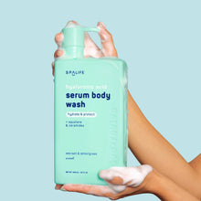 Load image into Gallery viewer, Hyaluronic Acid Serum Body Wash, Sea Salt & Lemongrass Scent
