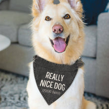 Load image into Gallery viewer, Really Nice Dog (Psycho Owner) Dog Bandana