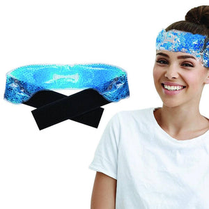 Hot And Cold Migraine Relief Therapy Headband Wrap