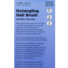 Load image into Gallery viewer, CELAVI DETANGLING HAIR BRUSH BLUE RIBBON
