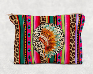 Serape Headdress |Canvas Zipper Bag