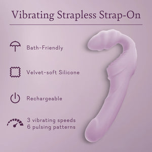 Vibrating Strapless Strap On