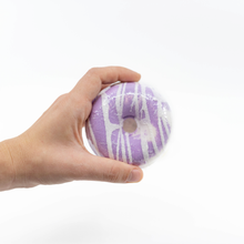 Load image into Gallery viewer, Black Raspberry Vanilla Donut Shaped Bath Bomb
