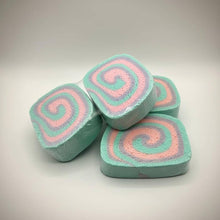 Load image into Gallery viewer, Bubble Swirls Solid Bubble Bath Bar Rainbow Sherbet
