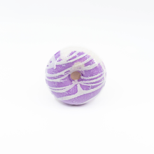 Load image into Gallery viewer, Black Raspberry Vanilla Donut Shaped Bath Bomb
