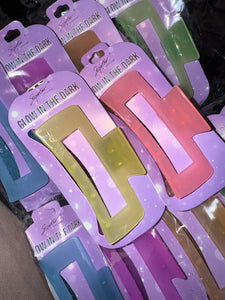 Glow In The Dark Claw Clips