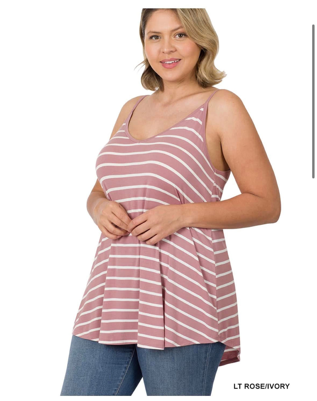Striped Spaghetti Strap Top