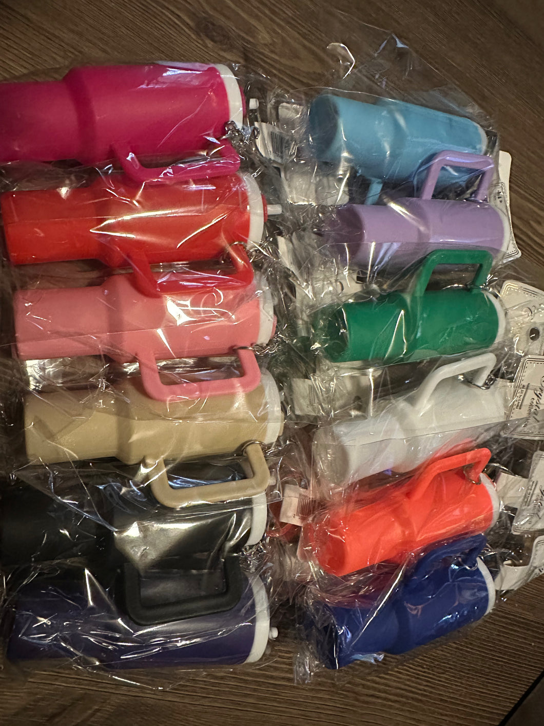Tumbler Style Lip Balm Holder Keychain