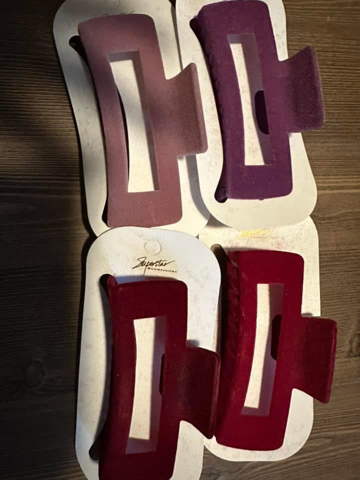 Velvet Claw Clip