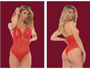 PeekABoo Red Hot Body Suit