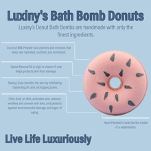 Load image into Gallery viewer, Watermelon Donut Bath Bomb
