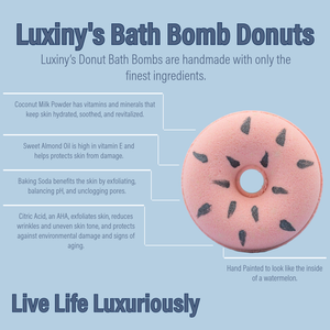 Watermelon Donut Bath Bomb