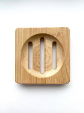 Load image into Gallery viewer, Bamboo Wood Tray for Soap, Shower Steamers &amp; More: Square
