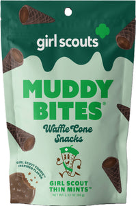 Muddy Bites Waffle Cone, Girl Scout Thin Mint