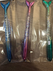 Light Up Glitter Mermaid Tail Pens