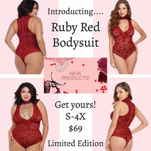 Ruby Red Body Suit