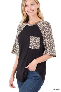 Leopard Pocket Tee