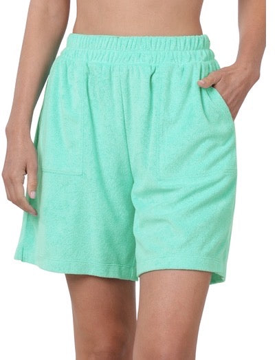 Terry Shorts with Elastic Waist