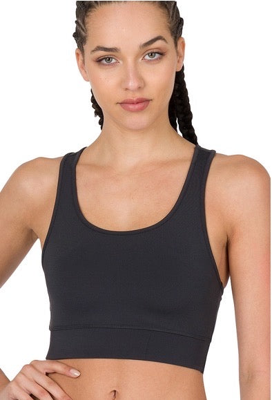 Black Athletic Sports Bra