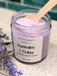 Lavender & Cedar Foaming Sugar Scrub