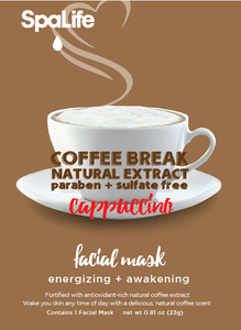 Coffee Break Natural Extract Face Mask Energizing-Cappuccino