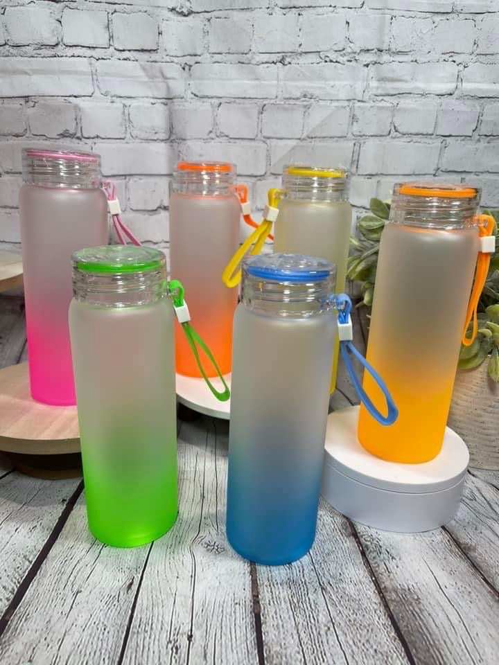 Glass Ombré Water Bottle