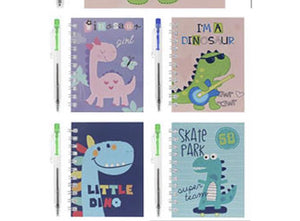 Dino Note Books with Pen